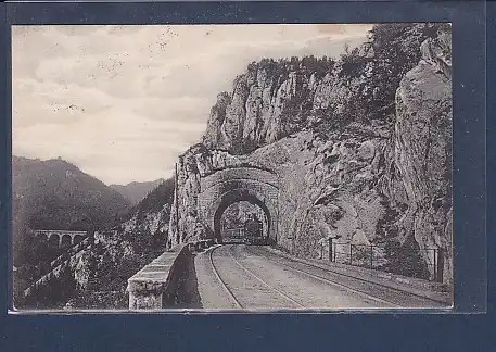 AK Semmering Kalte Rinne mit Polleruswand 1910