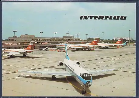 AK Interflug Flughafen Berlin Schönefeld 1980