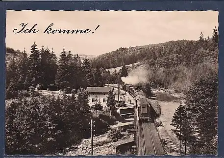 AK Ich komme! ( Eisenbahn) 1958