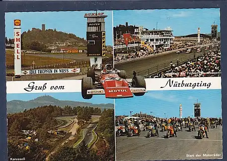 AK Gruß vom Nürburgring 4.Ansichten 1970