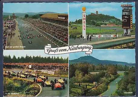 AK Gruß vom Nürburgring 4.Ansichten 1971