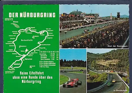 AK Der Nürburgring 4.Ansichten 1970