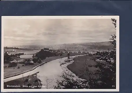 AK Blankenstein Blick auf das Ruhrtal 1930