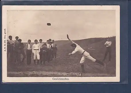 AK Gewichtstoßen 1911