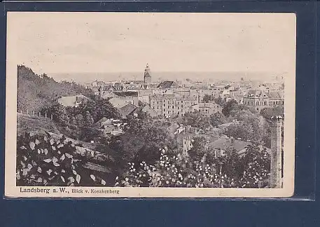 AK Landsberg a.W. Blick v. Kosakenberg 1917