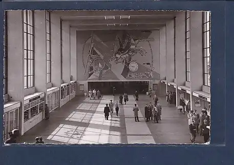 AK Heidelberg - Hauptbahnhof Eingangshalle 1960