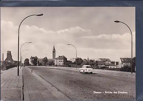 AK Dessau - Brücke des Friedens 1968