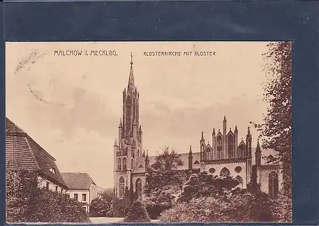 AK Malchow i. Mecklbg. Klosterkirche mit Kloster 1926