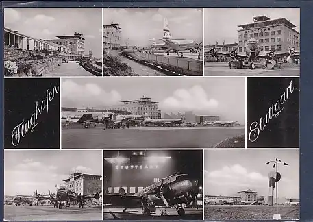 AK Flughafen Stuttgart 7.Ansichten 1960