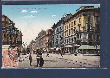AK Budapest Rakoczi ut - Rakoczistrasse 1913