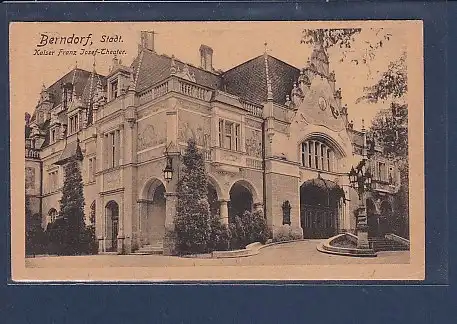 AK Berndorf, Stadt Kaiser Franz Josef Theater 1919