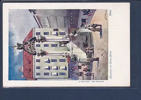 AK Wien Monument am Hohen Markt 1920