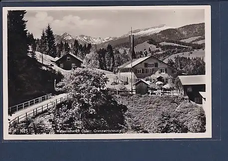 AK Walserschanze Österr. Grenzwirtshaus 1950