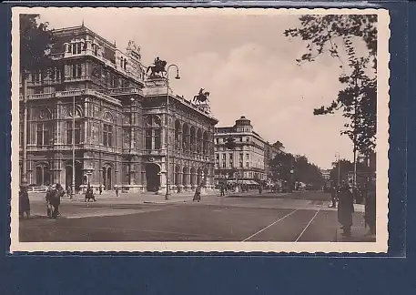 AK Wien Oper mit Hotel Bristol 1940