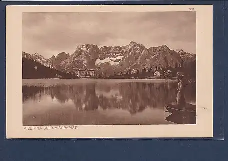 AK Misurina See mit Sorapiss 1915