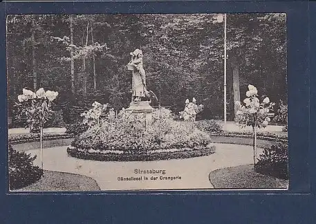AK Strassburg Gänseliesel in der Orangerie 1920