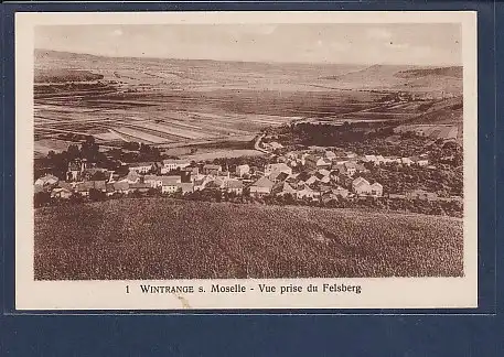 AK Wintrange s. Moselle - Vue prise du Felsberg 1940