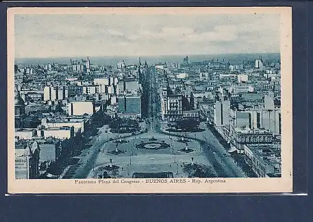 AK Panorama Plaza del Congreso - Buenos Aires - Rep. Argentina 1940