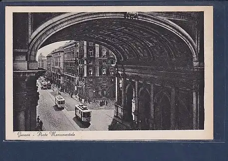 AK Genova - Ponte Monumentale 1930