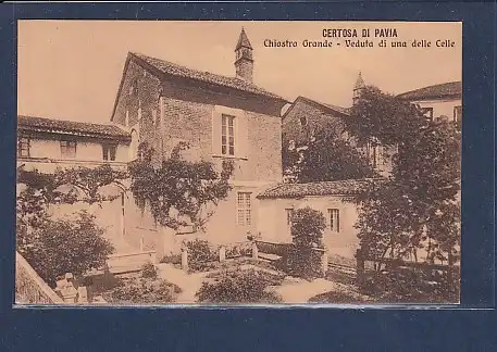 AK Certosa Di Pavia Chiostro Grande - Veduta di una delle Celle 1920