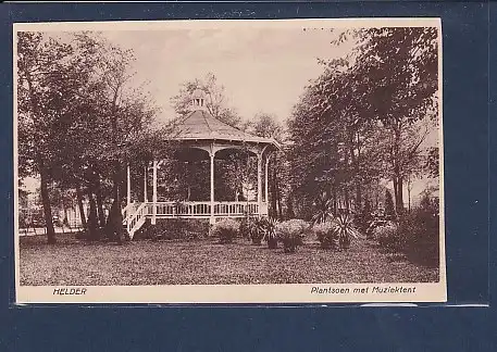 AK Helder Plantsoen met Muziektent 1930