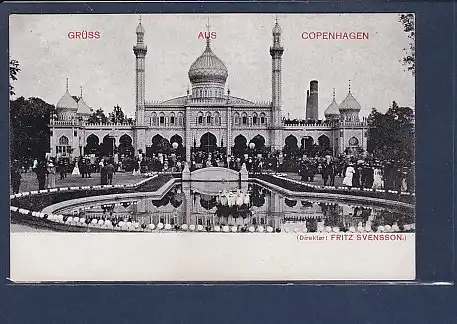 AK Grüss aus Copenhagen Tivoli Concertsaal-Restaurant 1920