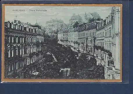 AK Karlsbad - Obere Parkstraße 1920