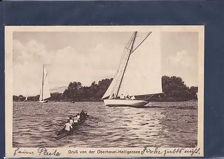 AK Gruß von der Oberhavel-Heiligensee 1927