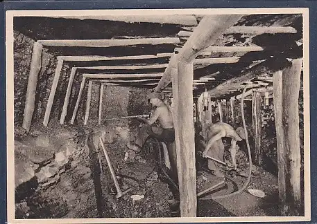 AK RWKS Ruhrkohle Gewinnung der Kohle mittels Abbauhämmer 1940