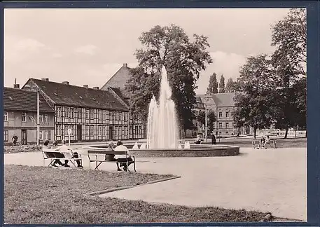 AK Oschersleben ( Bode) Am Springbrunnen 1972