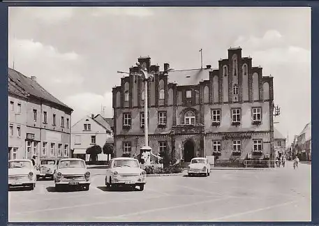 AK Mügeln ( Kr. Oschatz) Rathaus am Karl Marx Platz 1972
