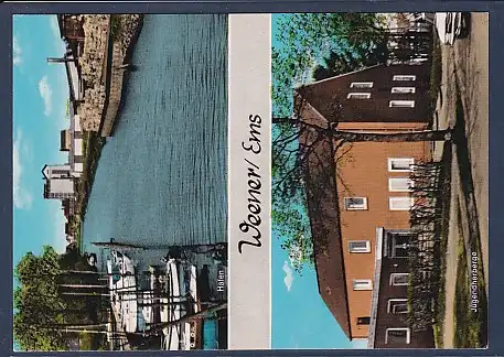 AK Weener / Ems 2.Ansichten Hafen 1960