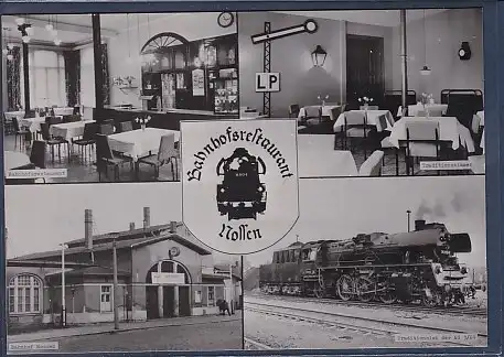 Foto AK Bahnhofsrestaurant Nossen 4.Ansichten 1960