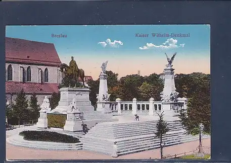 AK Breslau  Kaiser Wilhelm Denkmal 1915