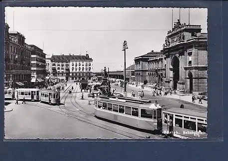 AK Zürich - Bahnhofplatz 1951