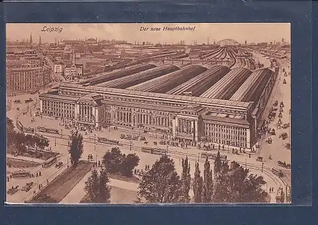 AK Leipzig Der neue Hauptbahnhof 1915