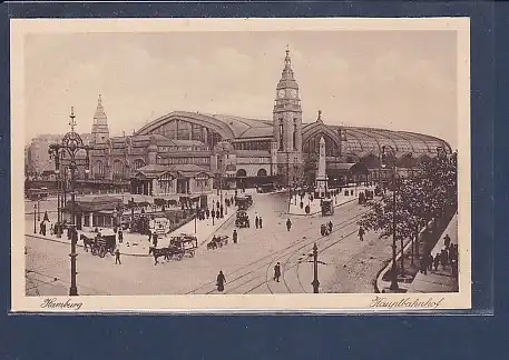 AK Hamburg Hauptbahnhof 1910