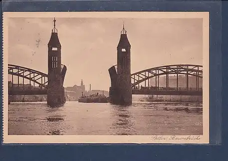 AK Stettin Baumbrücke 1925