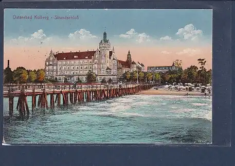 AK Ostseebad Kolberg - Strandschloß 1924