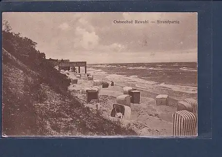 AK Ostseebad Rewahl - Strandpartie 1930