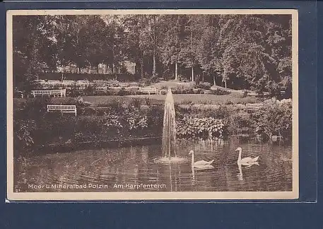 AK Moor u. Mineralbad Polzin Am Karpfenteich 1938