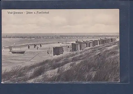AK West Dievenow - Dünen u. Familienbad 1929