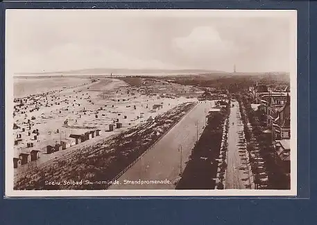 AK See- u. Solbad Swinemünde Strandpromenade 1930