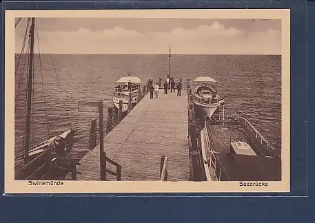 AK Swinemünde Seebrücke 1930