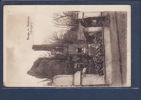 AK Kirche in Domnau ( Ostpr.) 1921