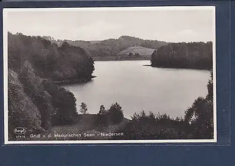 AK Gruß v.d. Masurischen Seen - Niedersee 1940