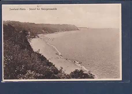 AK Samland-Küste - Strand bei Georgenswalde 1929