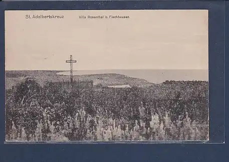AK St.Adalbertskreuz Villa Rosenthal b. Fischhausen 1915