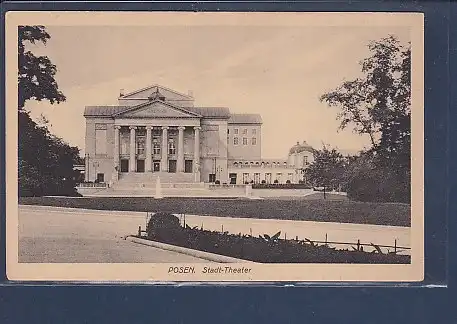 AK Posen  Stadt Theater 1920
