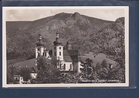 AK Klosterkirche in Haindorf, Isergebirge 1940